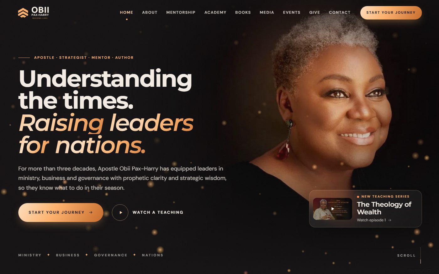 The Apostle Obii Pax-Harry website